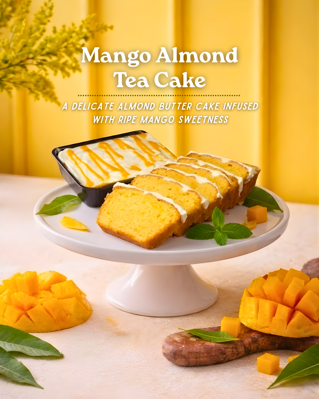 Mango Almond TeaCake (350 gms)