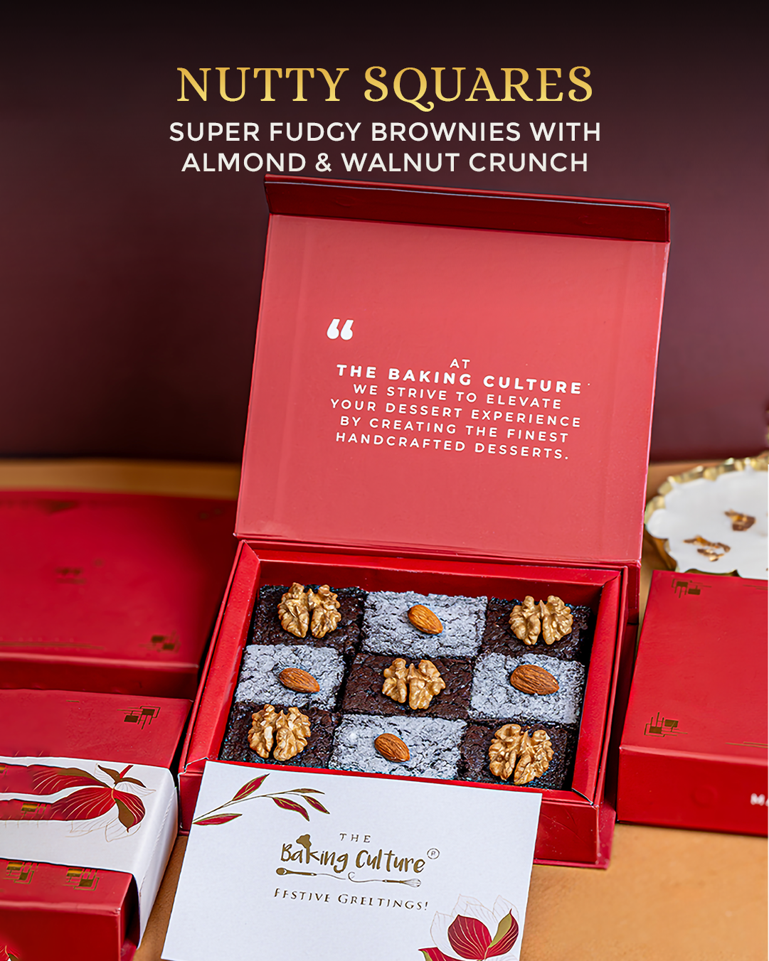 Nutty Squares  (9 pcs)