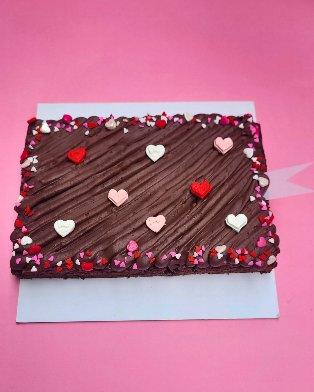 Brownie Slab With Secret Message | Valentine's Special